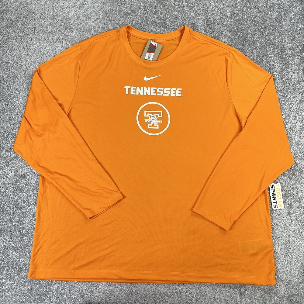 Tennessee Lady Volunteers Shirt Mens 4XL Orange Nike Dri Fit PE Team Issue Vols